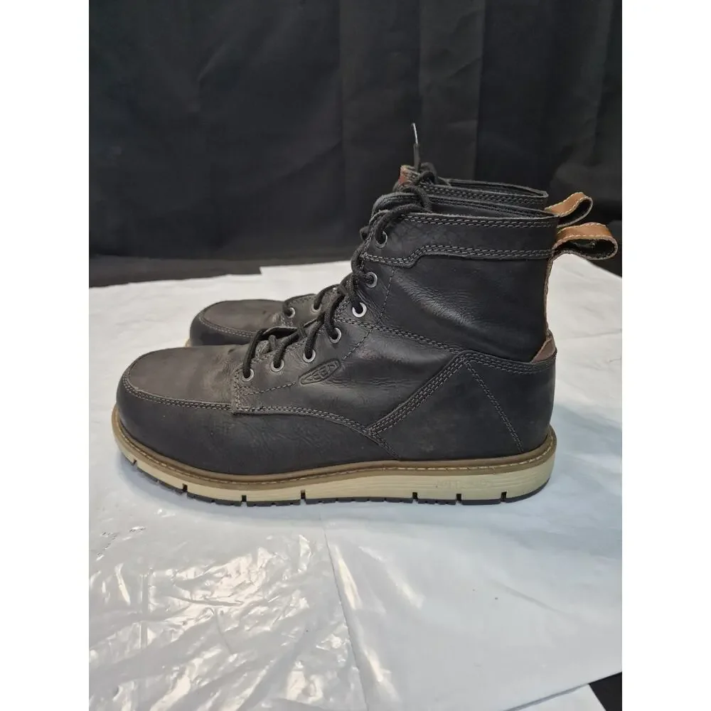 KEEN Men's Black Safety Toe Work Boots Boot Size 12D ASTM F2413-11 EH Clean